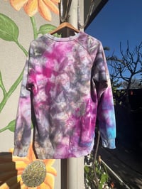 Image 2 of Ice dyed men’s (unisex) tie dye jumper size M