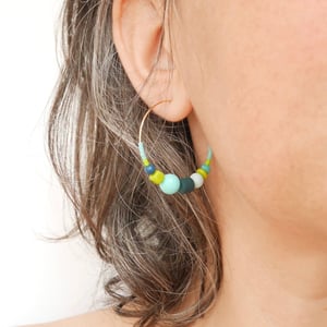 Image of Boucles lola menthe à l'eau