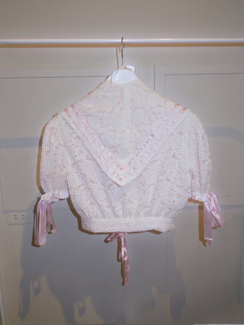 Image of Milk Blossom Cardigan + Detachable Sleeves