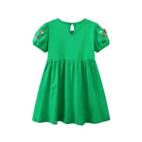 Image 3 of Embroidered Applique Green Horse Dress