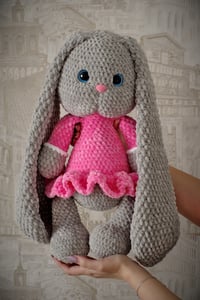 Image 2 of Crochet Big Bunny, Handmade, Knitted, Stuffed Animal