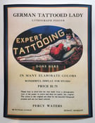 Image of 1920s percy waters  antique tattoo tattooing card ad flash 16x20 giclee print 