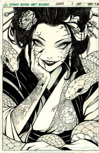 GEISHA ASSASSIN ORIGINAL ART SIGNED