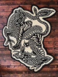 Image 3 of Tiger/Dragon Woodcut 