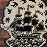 Image 2 of Ship Woodcut 