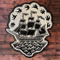 Image 3 of Ship Woodcut 
