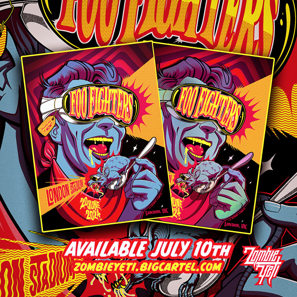 Image of Foo Fighters London Stadium June 20th S/N Artist Prints