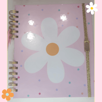 Image 1 of Flower and Pink notebook 