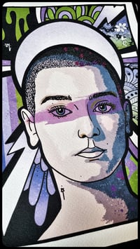 Image 2 of Sinead O'Connor - Giclee Portrait Print