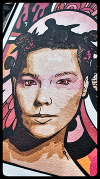 Image 2 of Bjork - Giclee Portrait Print