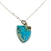 Turquoise Arrowhead Pendant Necklace