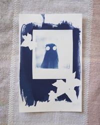 Image 2 of Ghost Polaroid with Ivy Original Cyanotype