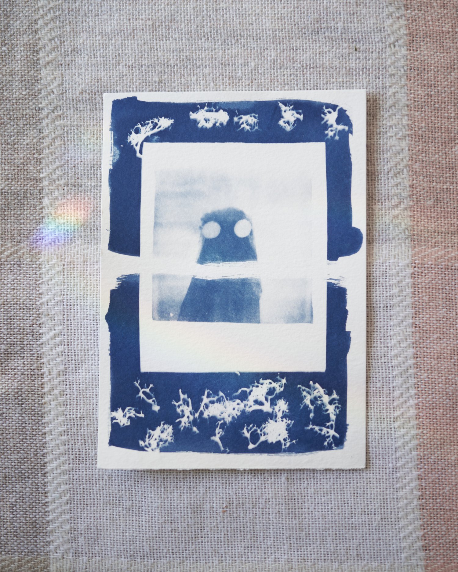 Image of Mossy Ghost Polaroid Original Cyanotype