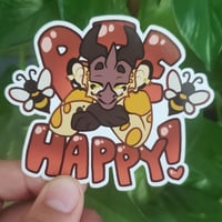 Image 2 of Bee Happy Sticker