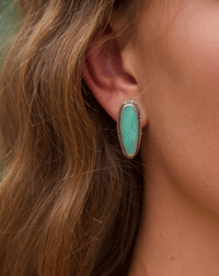 Image 2 of Sonoran Gold turquoise statement studs