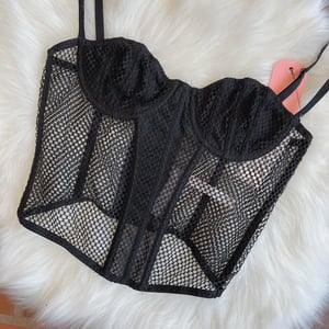 Image of Size M - Urban Outfitters Fishnet Corset Bustier NWT 