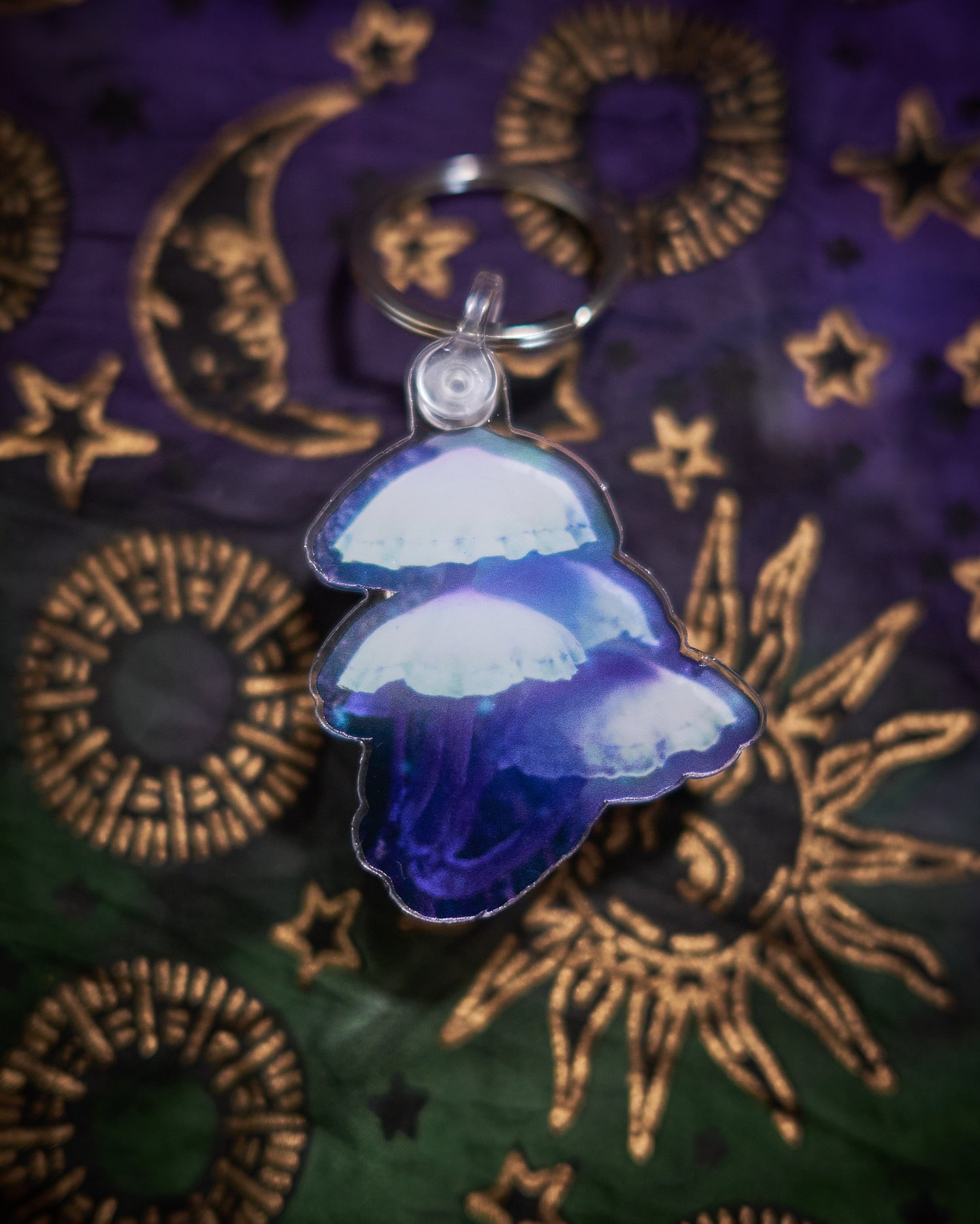 Image of Glowy Mushrooms Keychain