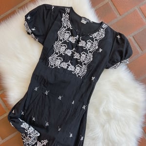 Image of Size XS/S - Vintage Wet Seal Y2K Black Babydoll Dress 