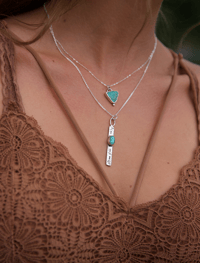 Image 3 of dainty Patagonia turquoise necklace