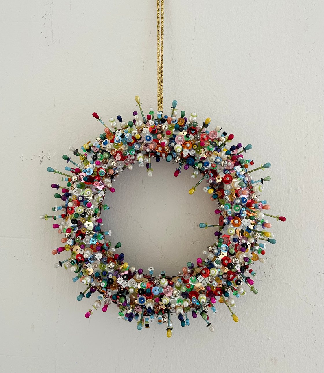 Image of Hand Beaded Wreath 