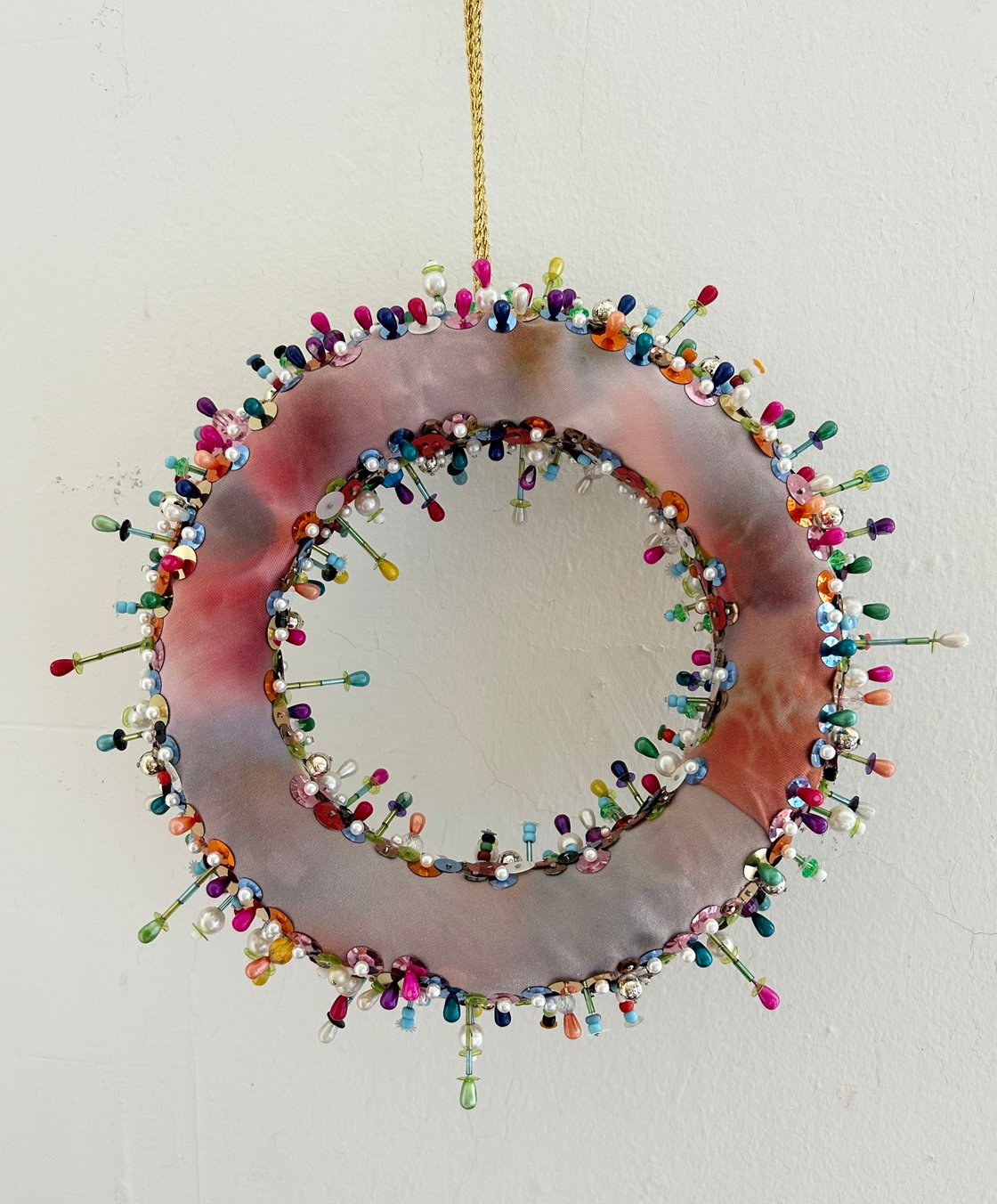 Image of Hand Beaded Wreath 