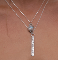 Image 7 of dainty fire opal necklace #4 
