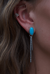 Image 3 of carico lake ribbon earrings #2