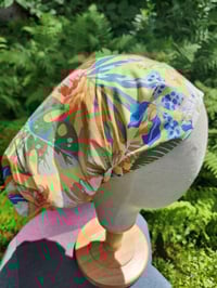 Image 1 of Yellow Hibiscus Haircovering 