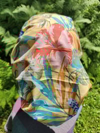 Image 2 of Yellow Hibiscus Haircovering 