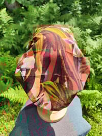 Image 3 of Deep Tropic Cotton Hair Covering 
