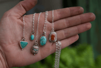 Image 6 of dainty turquoise necklace