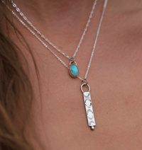 Image 2 of dainty turquoise necklace