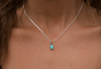 Image 5 of dainty turquoise necklace