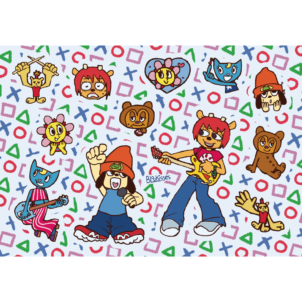 Image of Parappa and Lammy Stickers