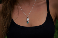 Image 5 of fire opal + emerald valley talisman