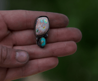 Image 7 of fire opal + emerald valley talisman