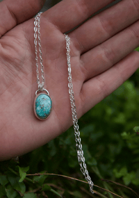 Image 2 of white water turquoise necklace 