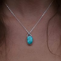 Image 1 of white water turquoise necklace 
