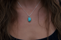 Image 3 of white water turquoise necklace 