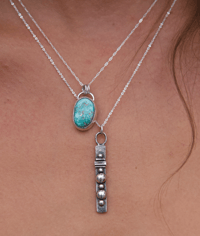 Image 4 of white water turquoise necklace 