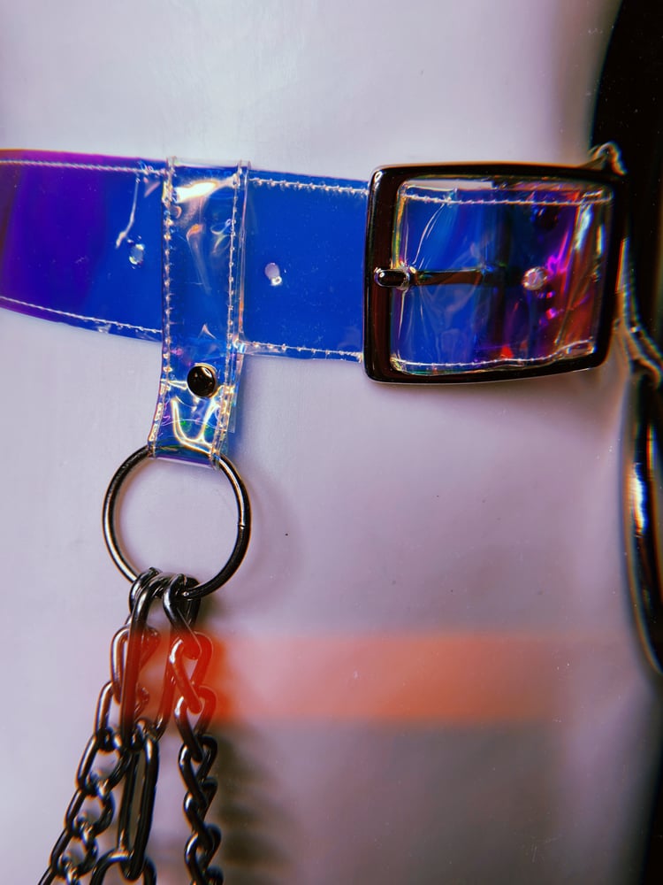 Image of CHAINED HOLO BELT