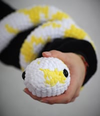 Image 1 of Crochet White and Yellow Python 🐍