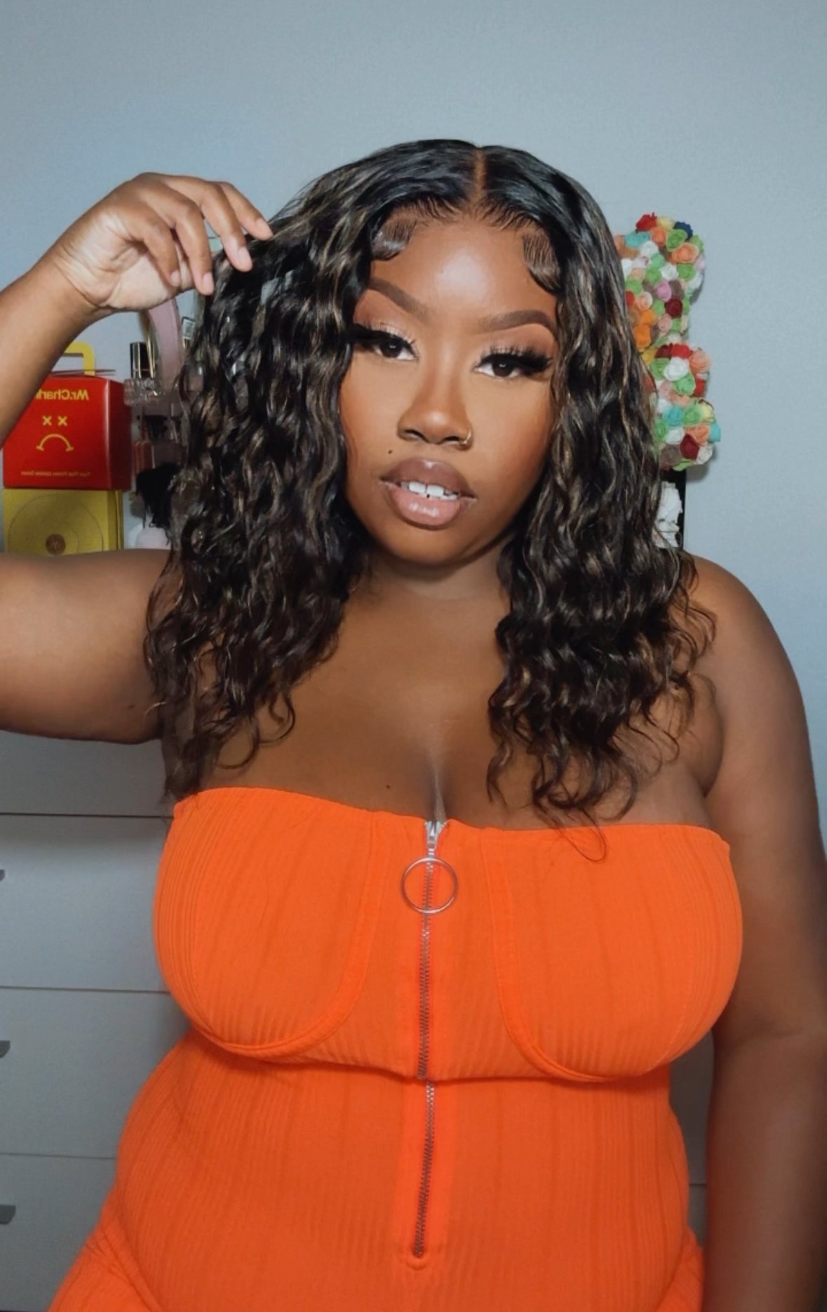 Image of Highlight Loose Wave 7x5 Closure Bob in 14”