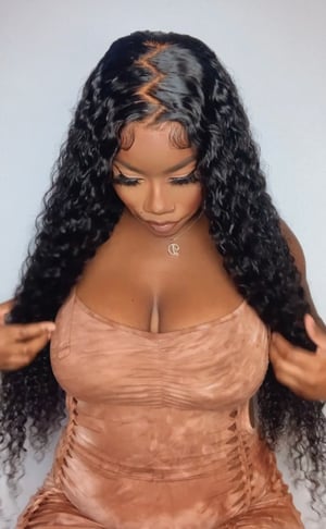 Image of 13x4 Bohemian Curly Lace Front Wig in 30”