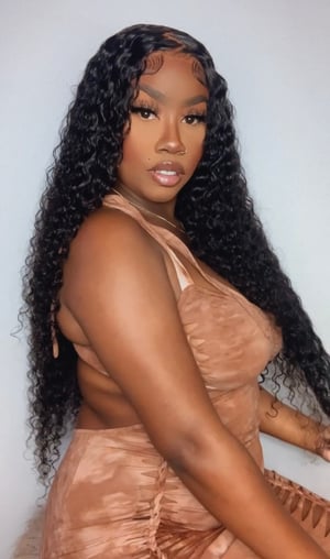 Image of 13x4 Bohemian Curly Lace Front Wig in 30”