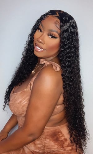 Image of 13x4 Bohemian Curly Lace Front Wig in 30”