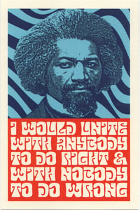 Image 1 of Frederick Douglass Psychedelic Postcard