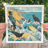 Mayon Cliff Choughs Small Print