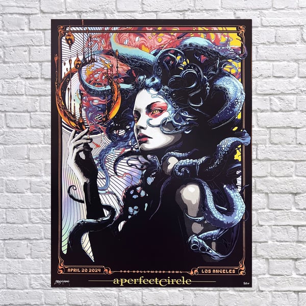 Image of A Perfect Circle "Sea Witch" LA, CA Special Edition Foil AP's