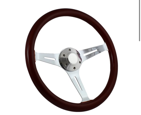 Image of 15" CHROME CLASSIC - DARK WOOD -501CH-DW-HP6